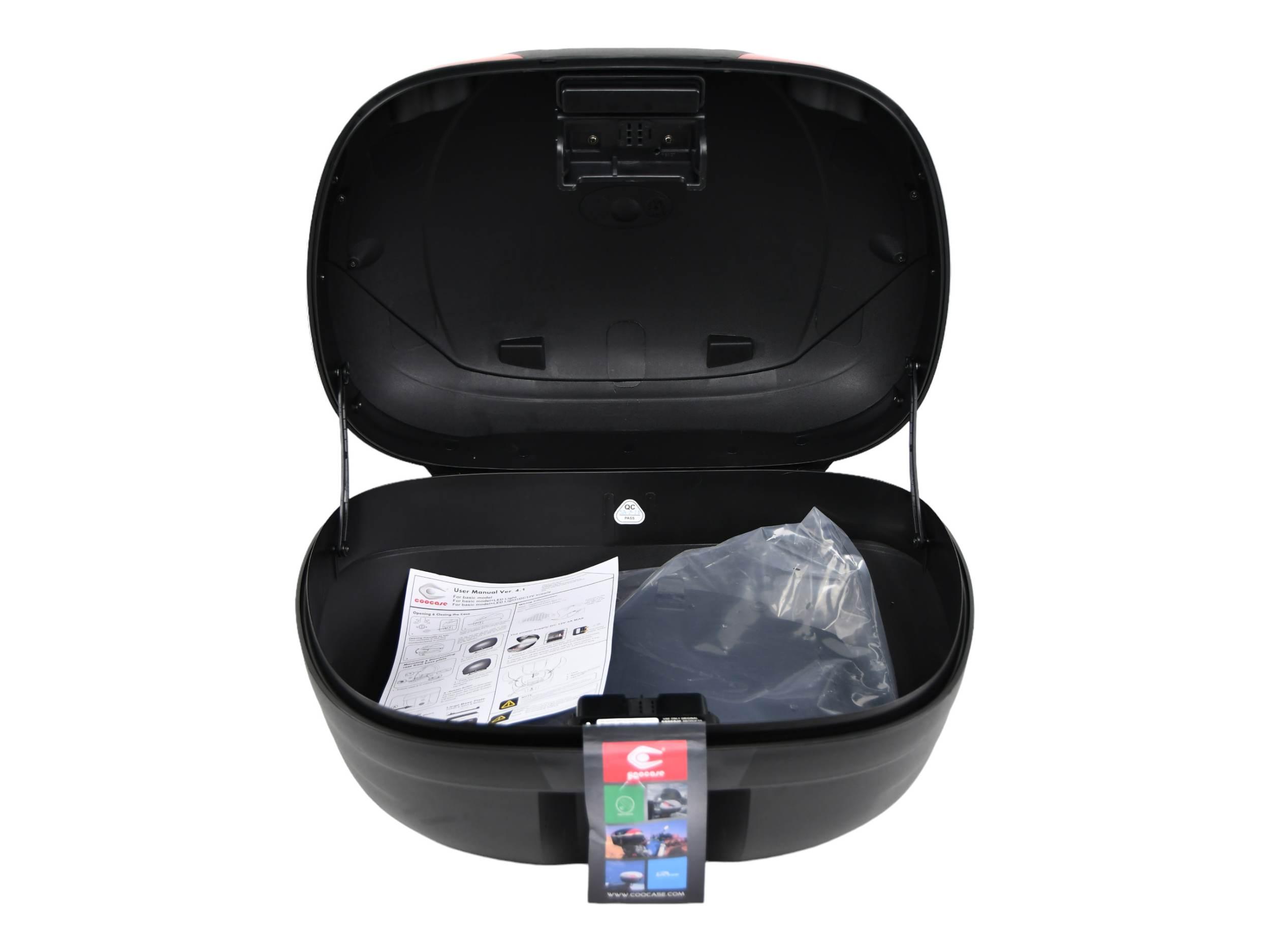 Kufer centralny coocase 48l czerwony odblask - zdjęcie 5