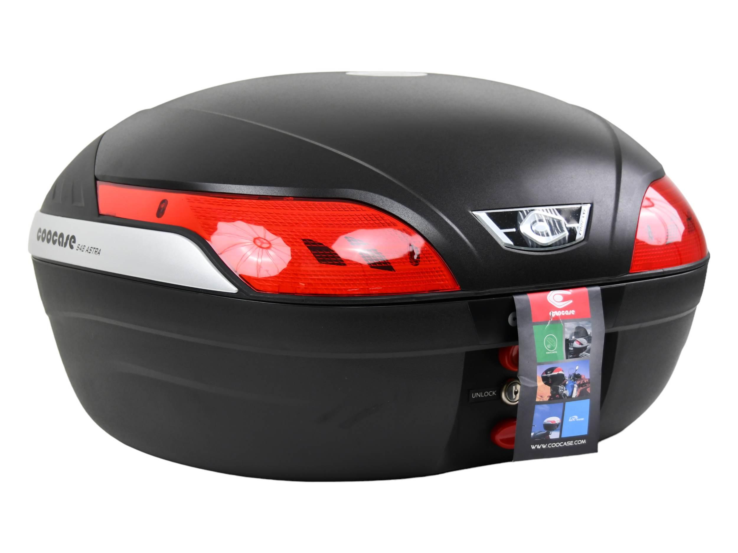 Kufer centralny coocase 48l światło stop led czerwony odblask - zdjęcie 2