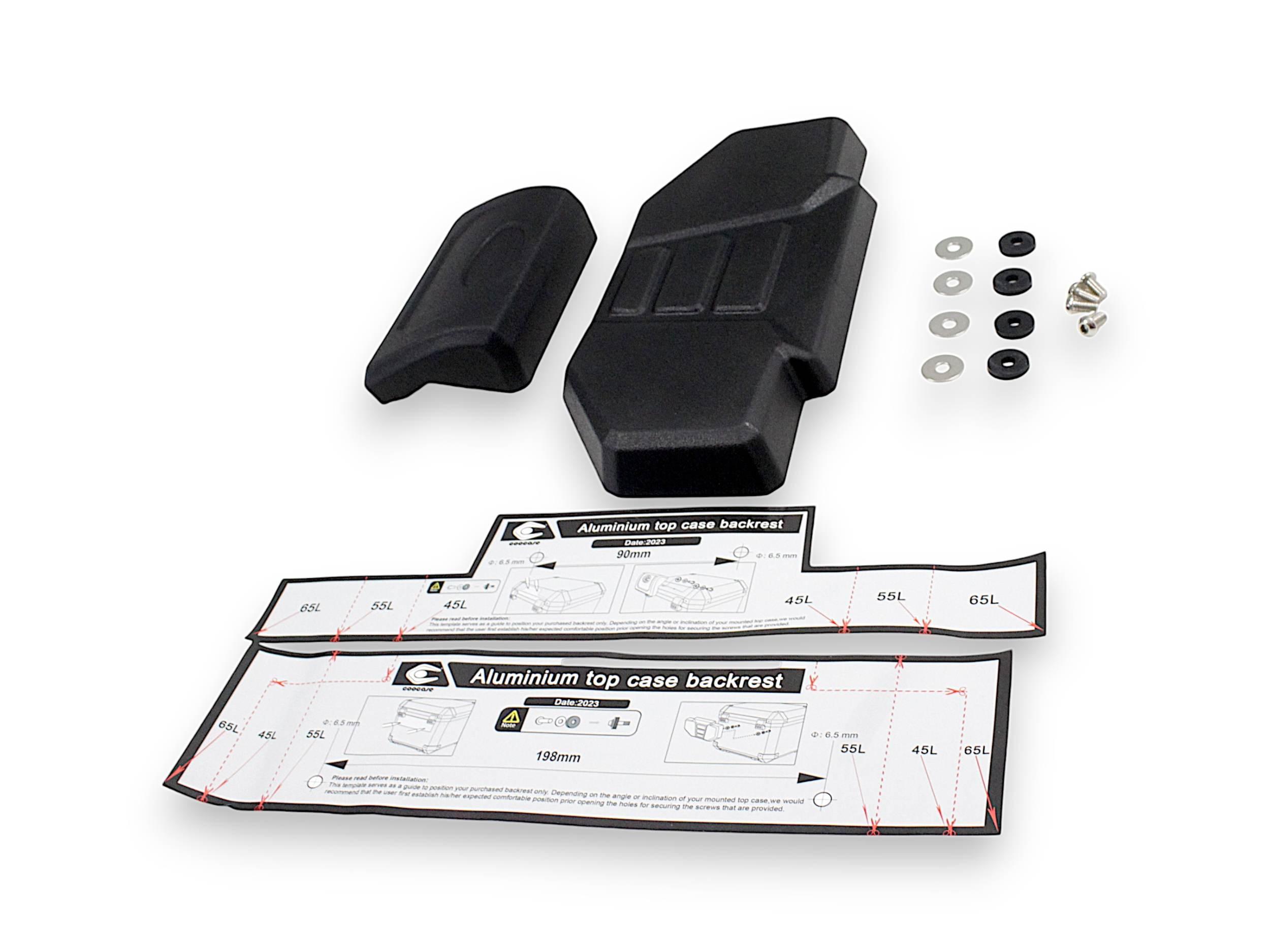 Oparcie przykręcane kufra centralnego aluminiowego coocase - zdjęcie 2