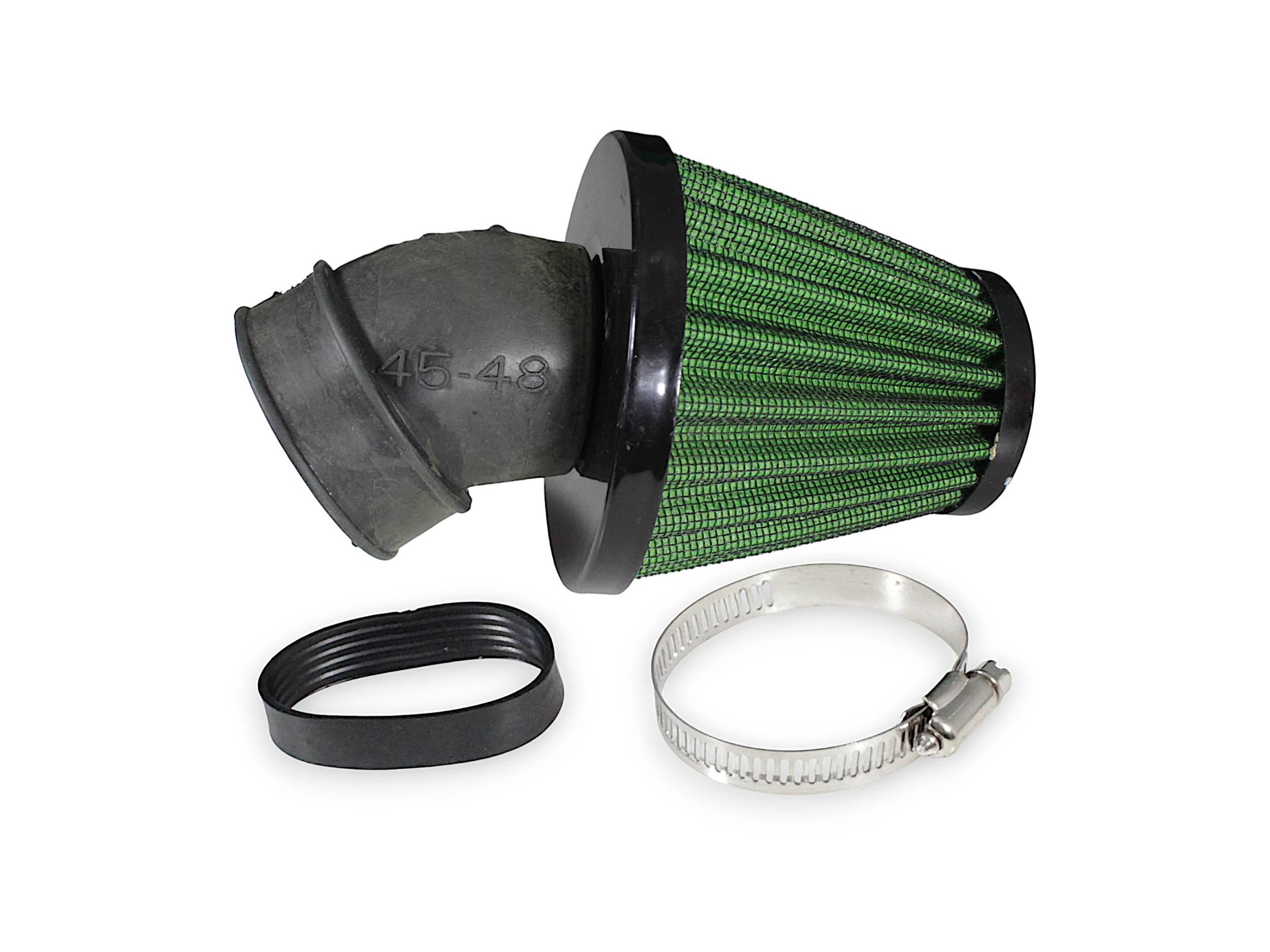 Filtr powietrza stożkowy power force zielony 40-45mm 45 stopni - zdjęcie 2