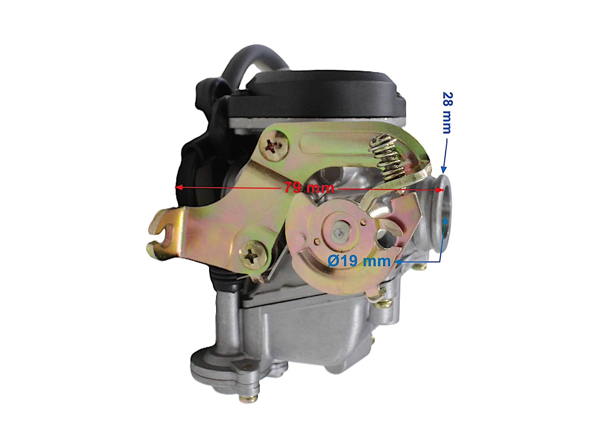 Gaźnik power force gy6 4t 50 ccm plastikowa pokrywka - zdjęcie 4