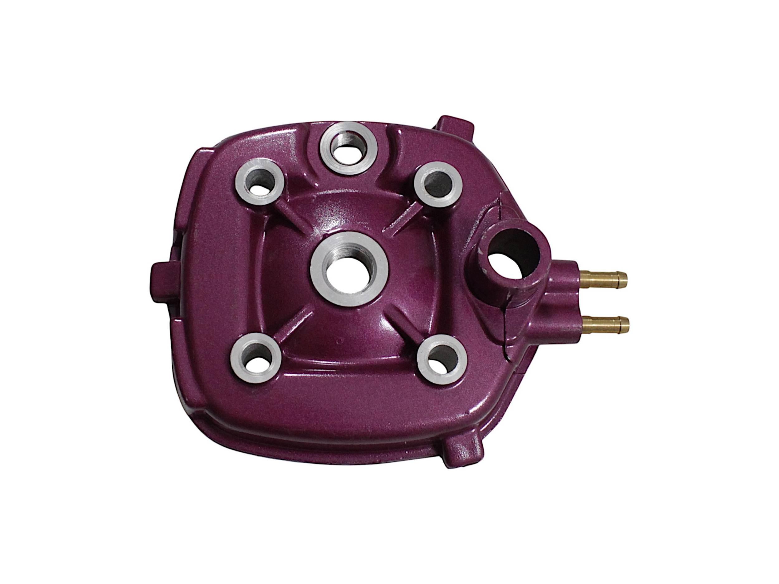Głowica cylindra 50 ccm 2t l/c 47mm fioletowa minarelli horizontal aprilia malaguti power force - zdjęcie 4