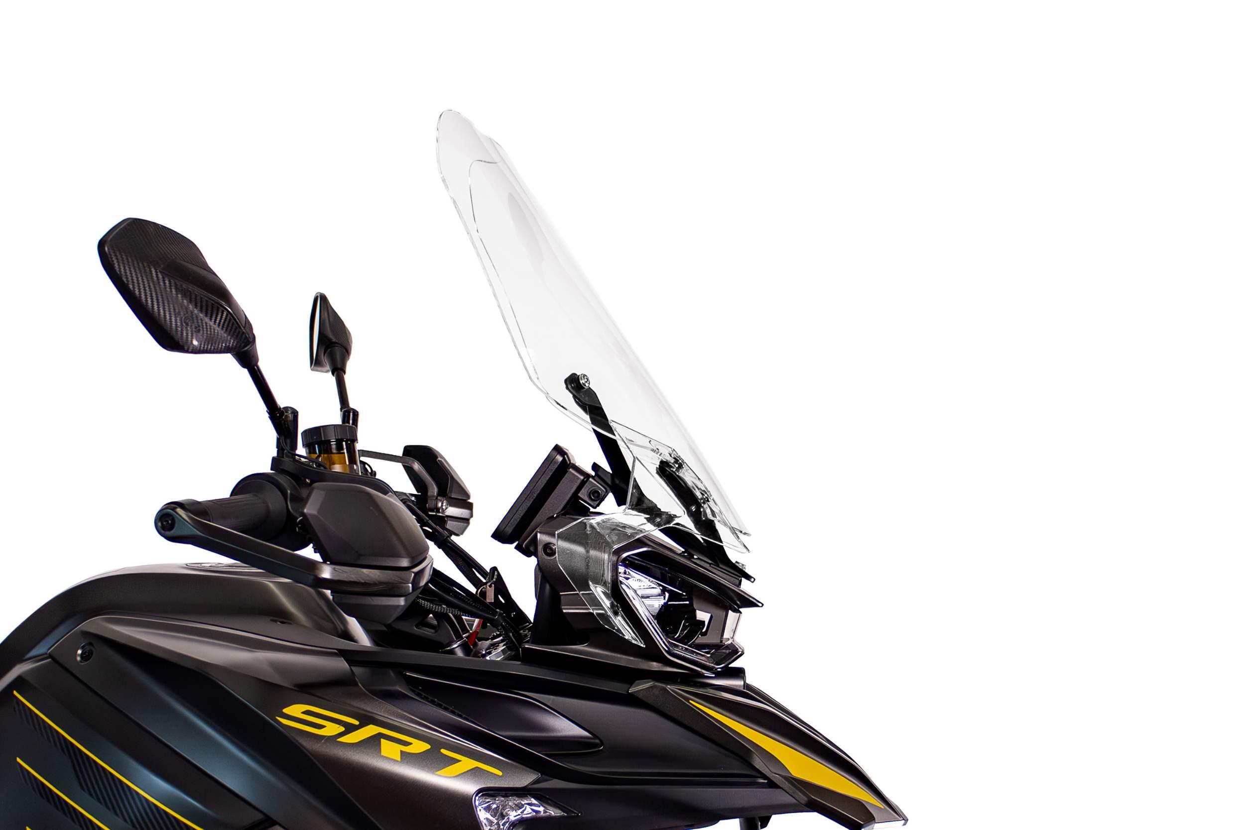 Szyba power force qjmotor srt 800/900 53cm przezroczysta - zdjęcie 3