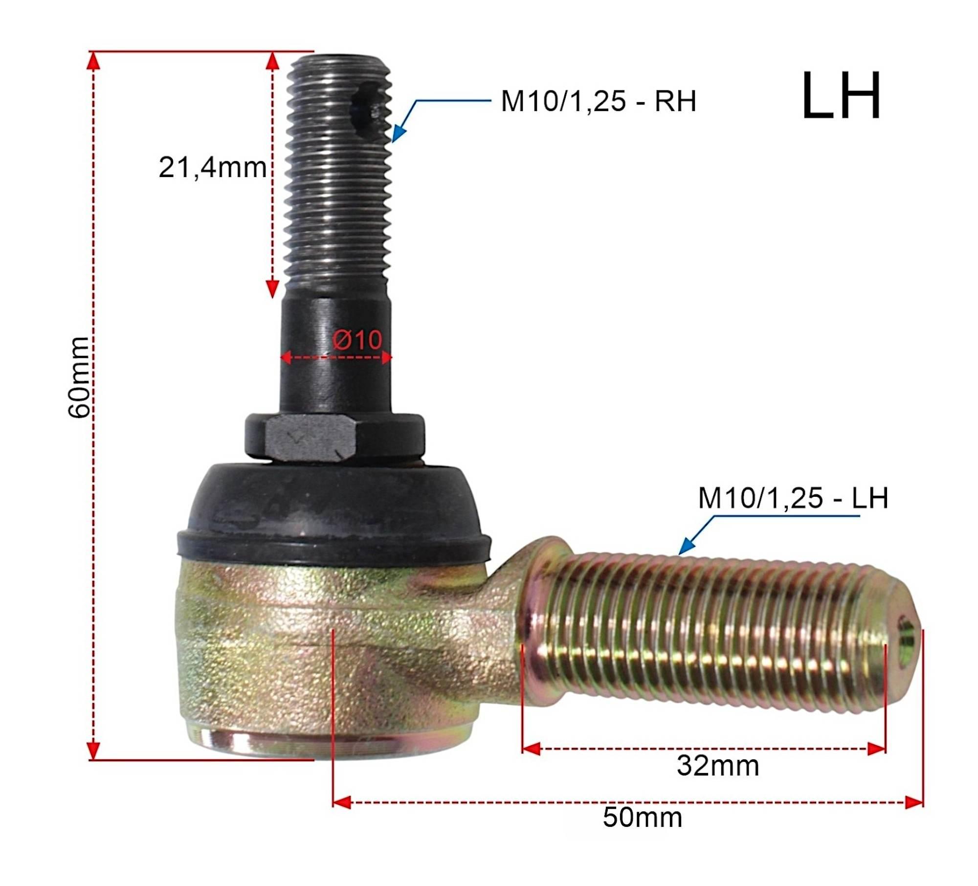 Końcówki drążków kierowniczych tekyo lewa prawa polaris 51-1050-lr - zdjęcie 2