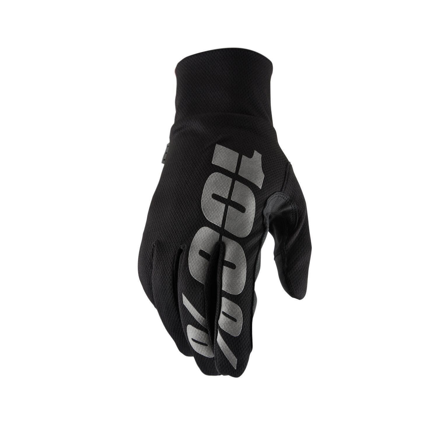 100 Procent Rękawice Zimowe Cross/Enduro Hydromatic Black Wodoodporne Kolor