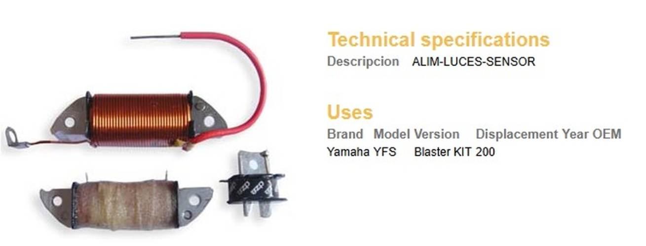 Dze Cewka Wzbudzenia + Impulsator Yamaha Yfs 200 Blaster