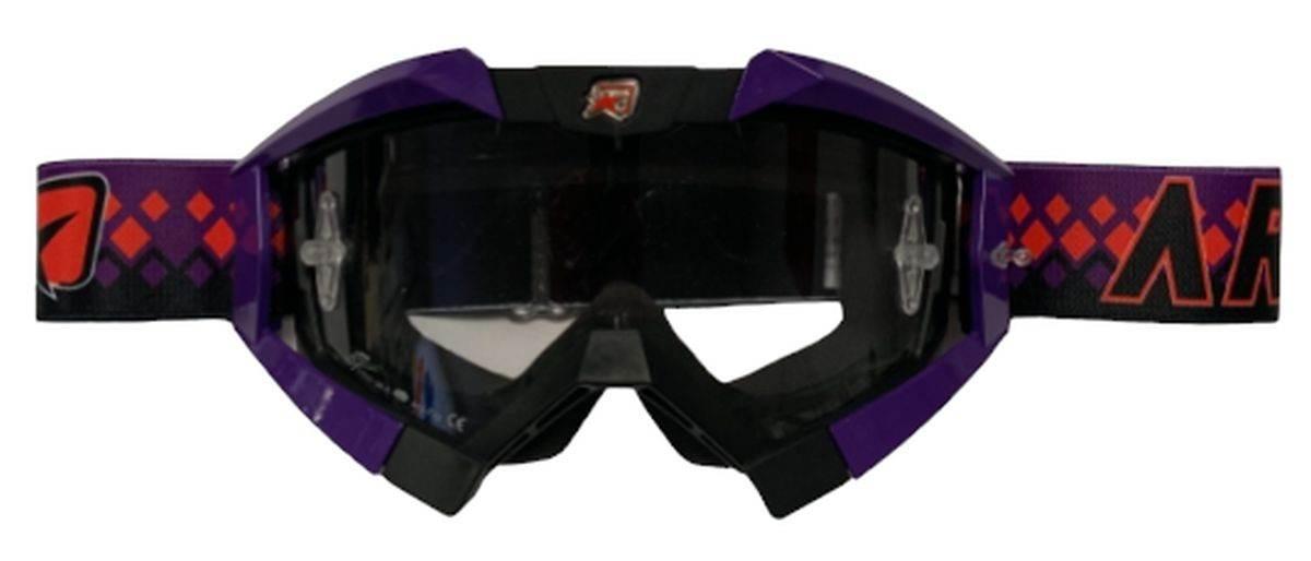 Ariete Gogle Riding Crows Basic Kolor Czarny/Granatowy/Czerwony, Szybka Ant