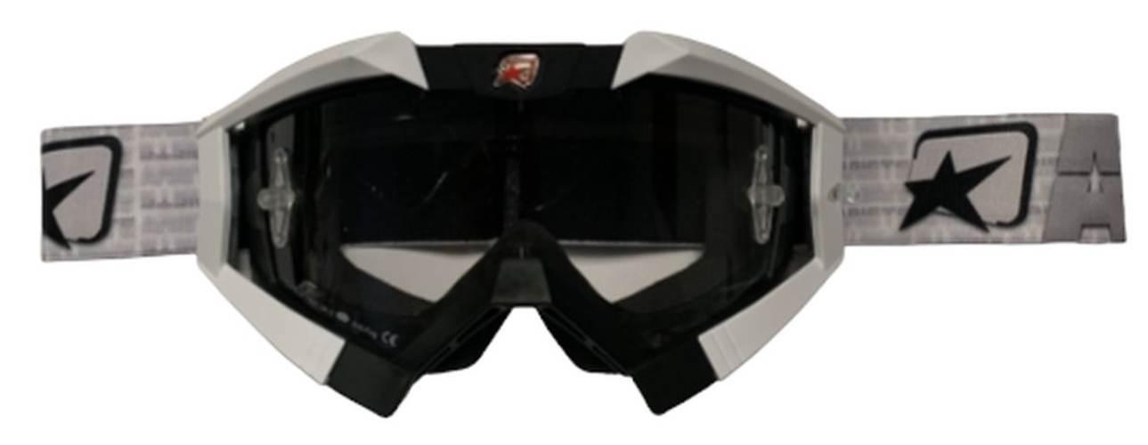 Ariete Gogle Riding Crows Basic Kolor Czarny/Biały/Srebrny, Szybka Anti Fog