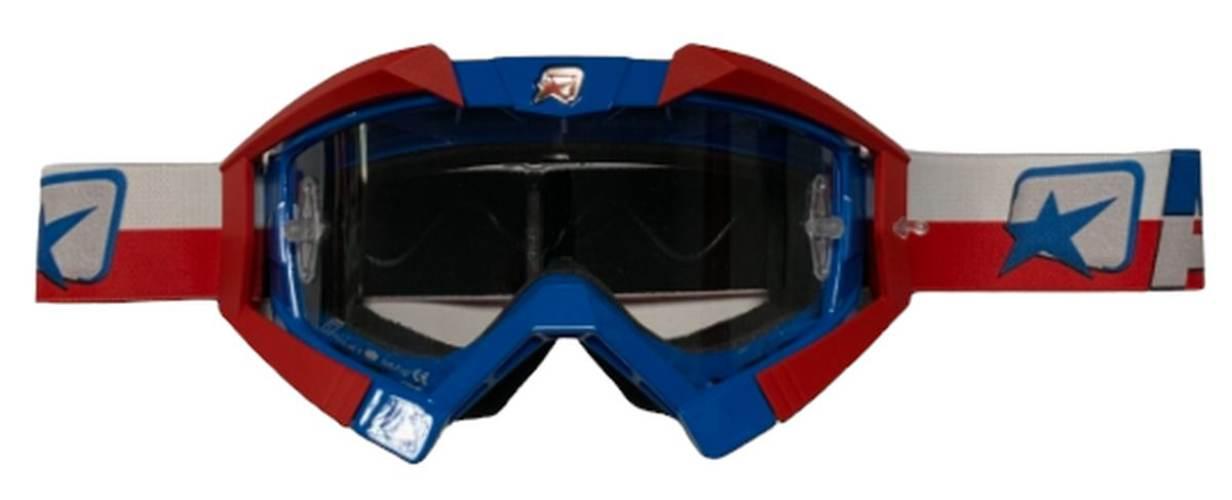 Ariete Gogle Riding Crows Basic Kolor Niebieski/Czerwony/Biały, Szybka Anti