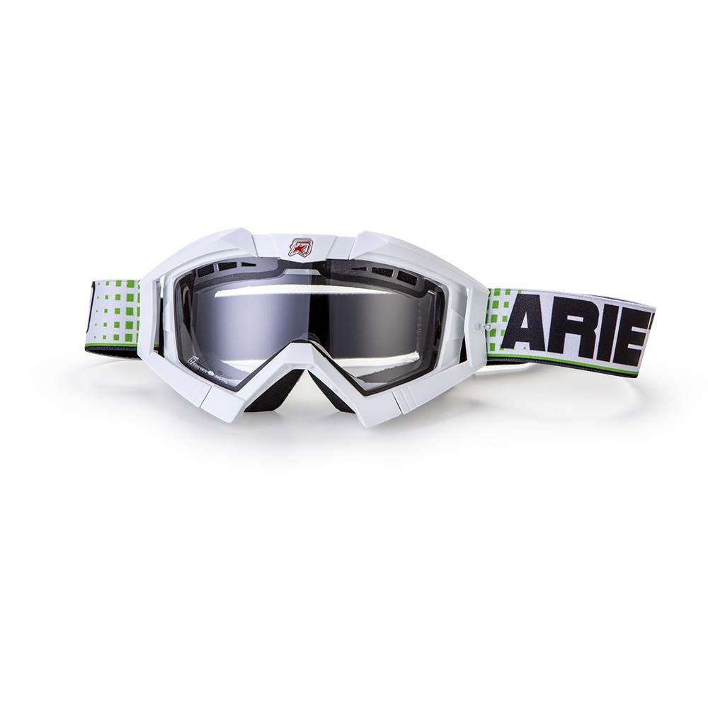 Ariete Gogle Riding Crows Basic Kolor Biały, Szybka Anti Fog, Anti Scratch