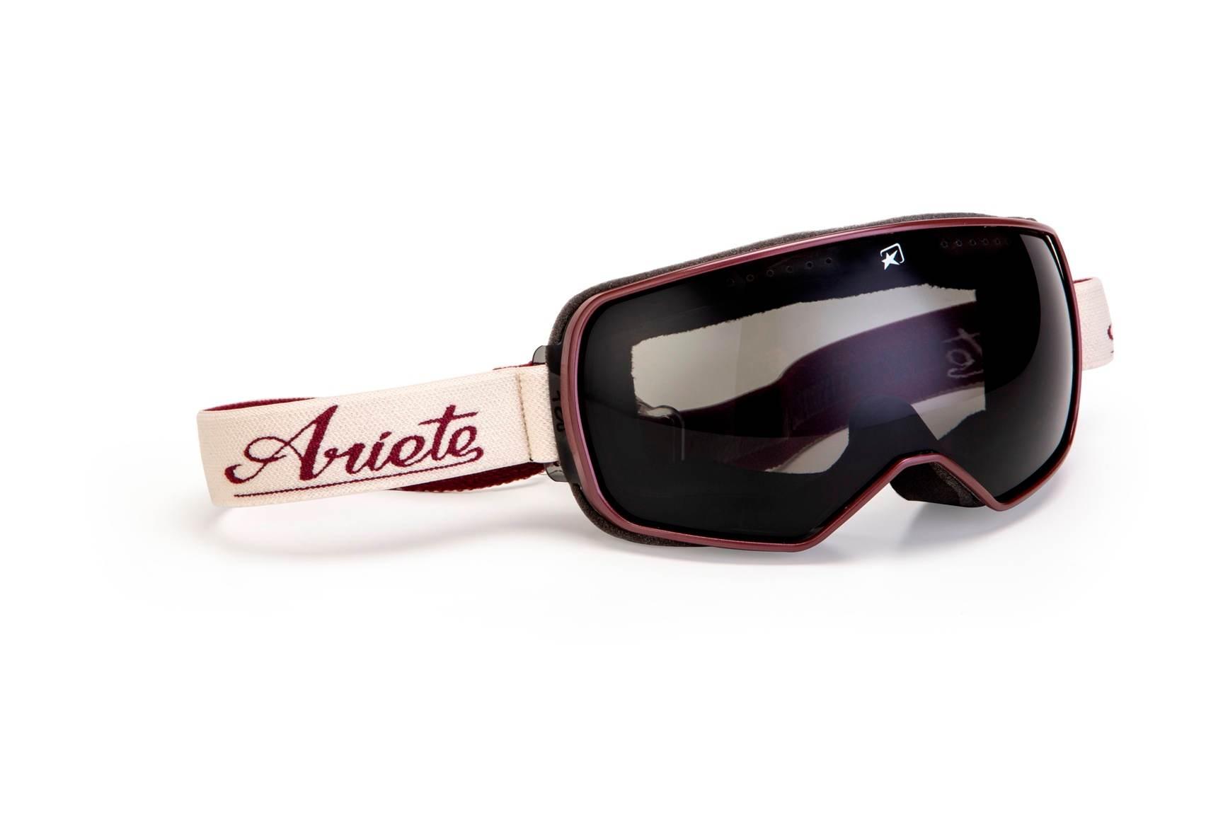 Ariete Gogle Feather Lite Cafe Racer Pasek Kremowy Szybka Przyciemniana - N