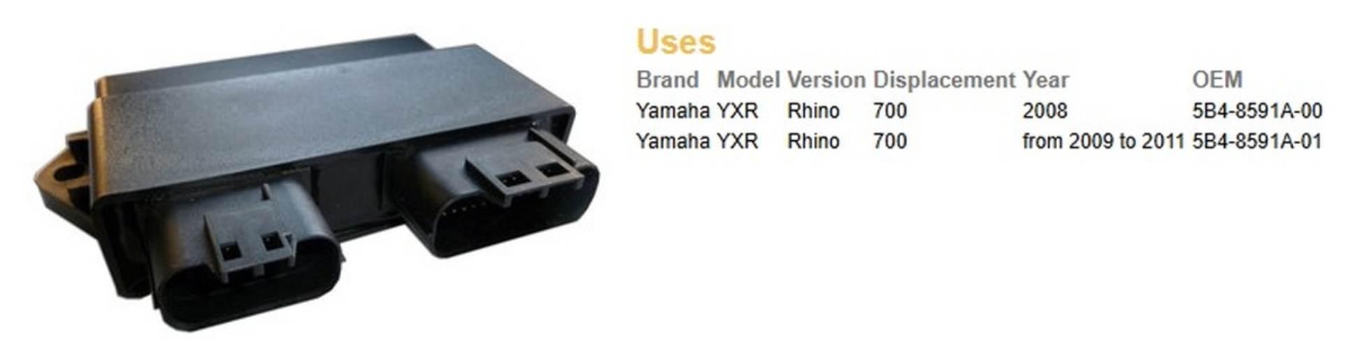 Dze Moduł Zapłonu Cdi Yamaha Yxr 700 Rhino '08-'11 Oem 5B4-8591A-00, 5B4-85