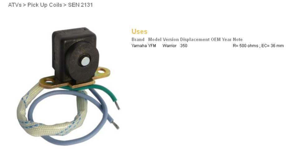 Dze Impulsator Yamaha Yfm350 Warrior, Bruin, Grizzly, Kodiak, Big Bear, Rhi