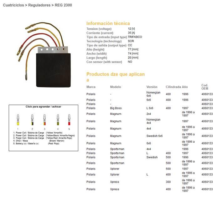 Dze Regulator Napięcia Polaris 300/400/500 Oem-4060133 Esr950