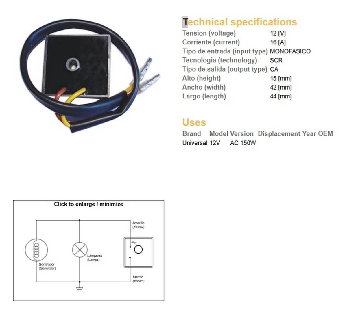 Dze Regulator Napięcia Uniwersalny Jednofazowy 12V,16A Esr012