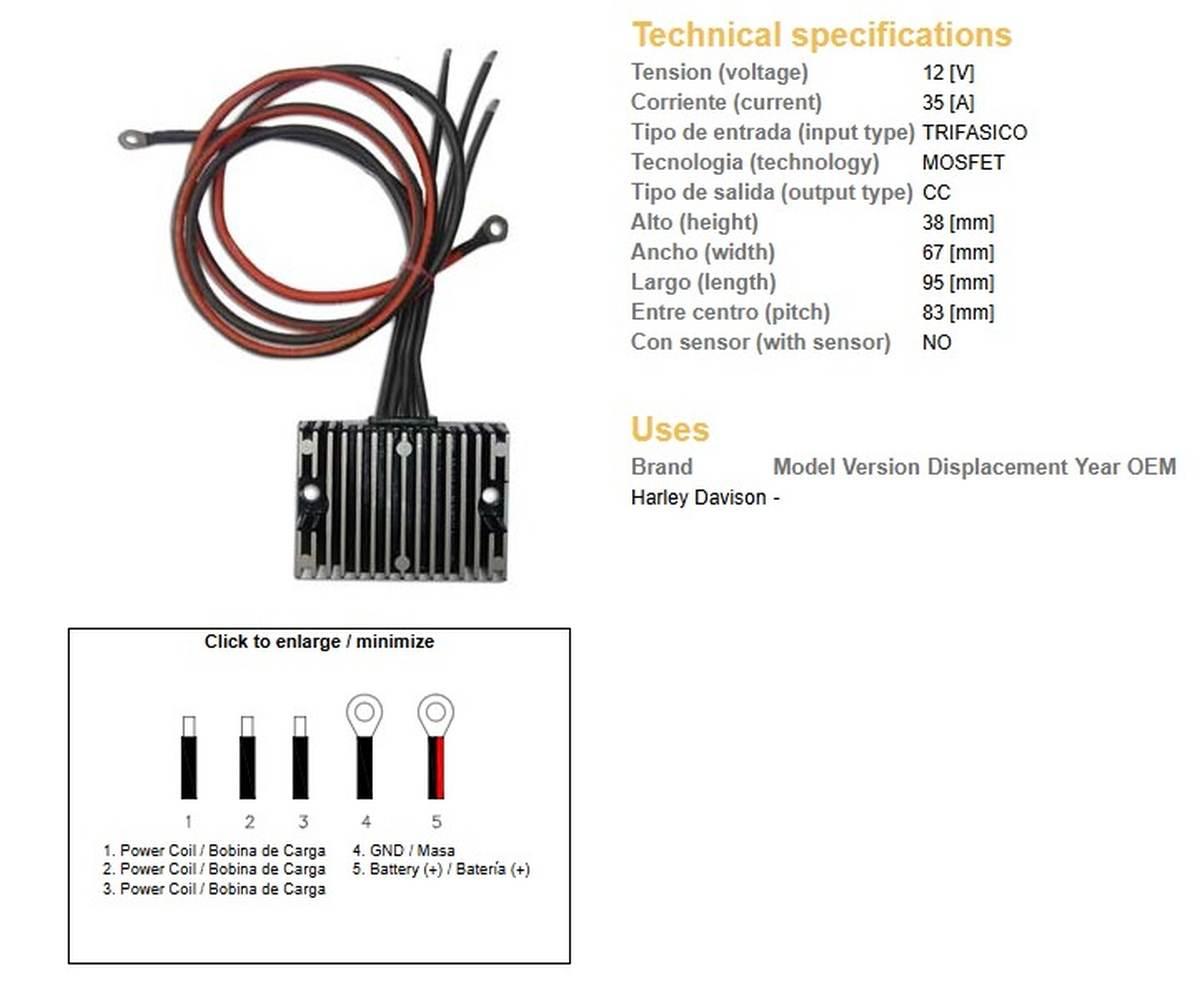 Dze Regulator Napięcia Harley-Davidson Esr851