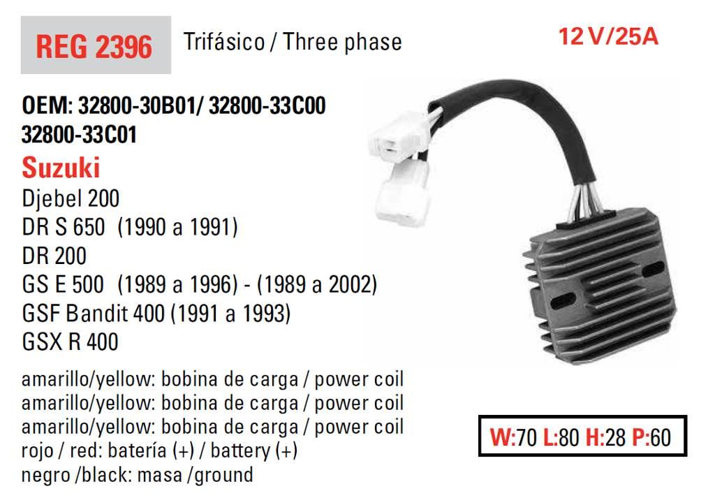 Dze Regulator Napięcia Suzuki Gsf 400 Bandit '90-'94; Gs 500E '89-'02; Dr 6