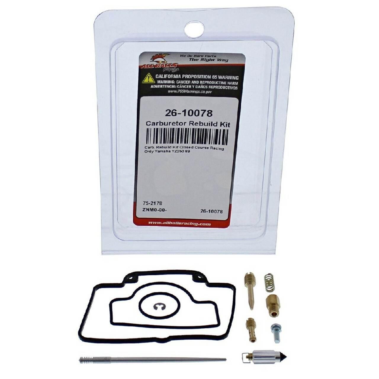All Balls Zestaw Naprawczy Gaźnika Yamaha Yz250 '89