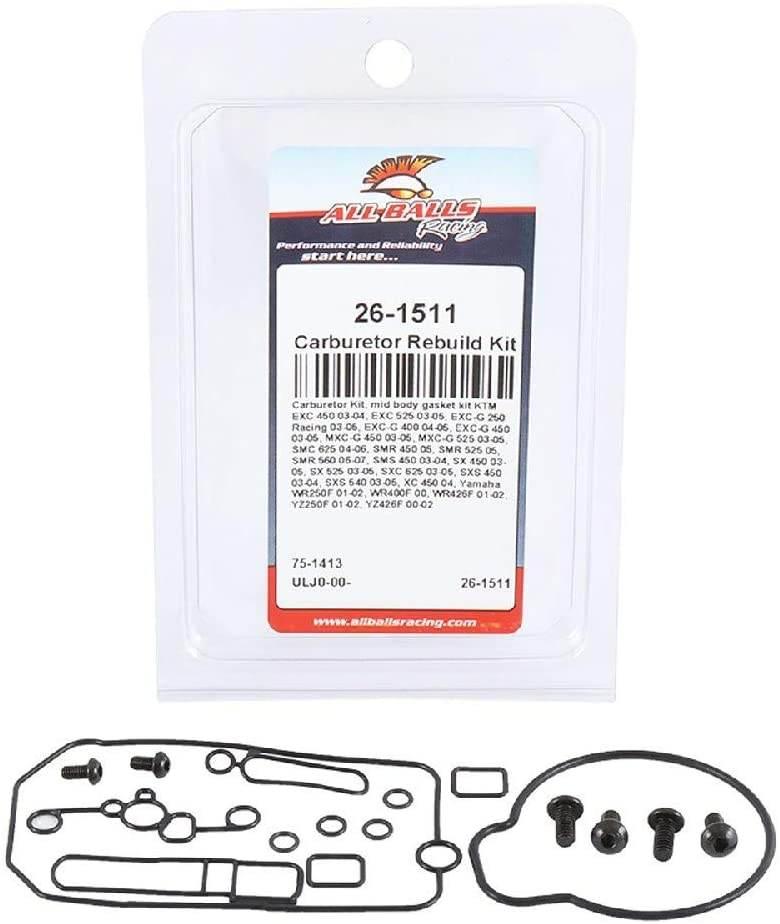 All Balls Zestaw Naprawczy Gaźnika Z Uszczelkami Yamaha Yzf 250 '01-'02, Yz