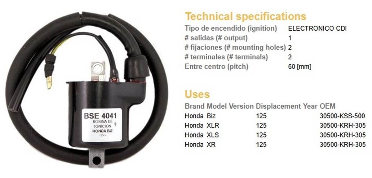 Dze Cewka Zapłonowa Honda Xlr 125, Xl 125S; Xr 125 30500-Krh-305 - zdjęcie 2