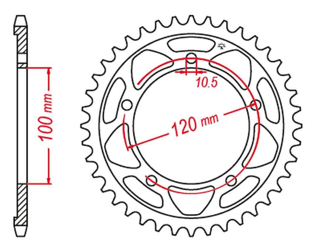 Jt Zębatka Tylna 4447 41 Aprilia Rsv 4Rf 15-17, Rsv4 Rr 16-17, Tuono 1000/1