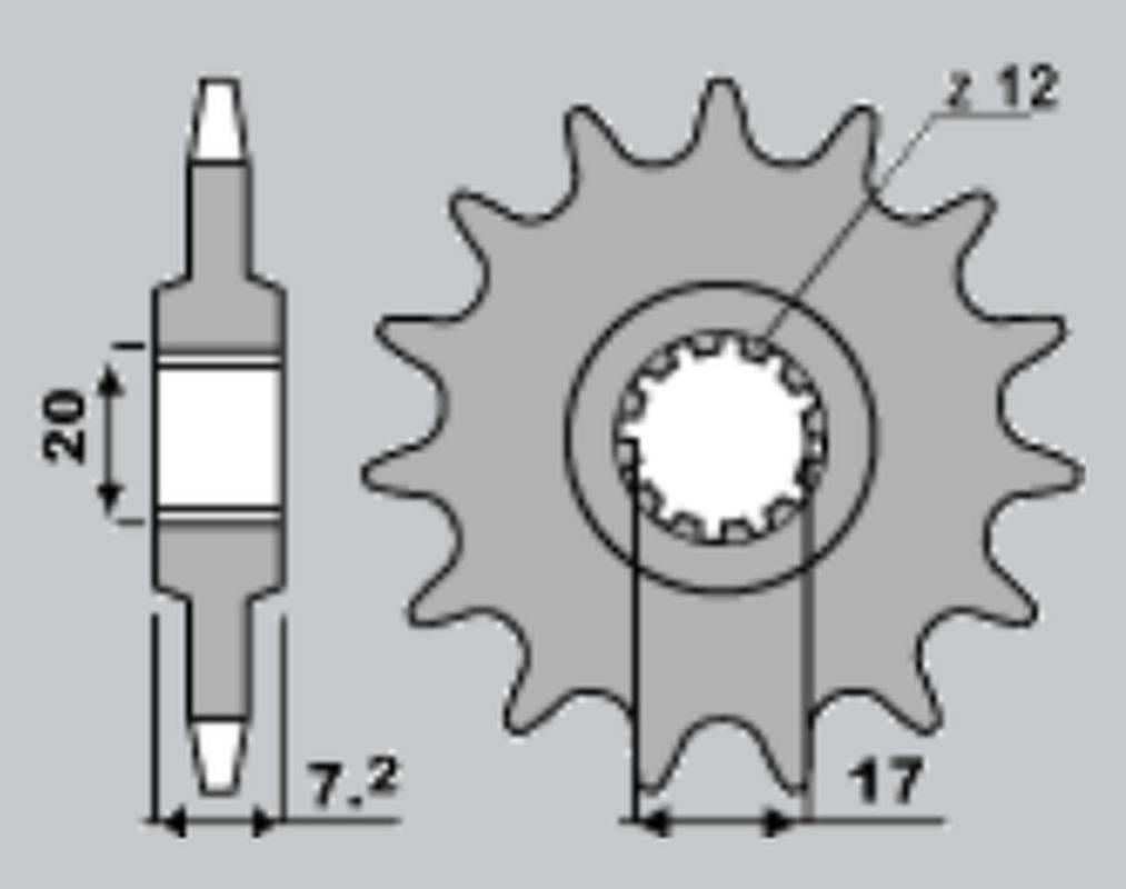 Sifam Zębatka Tylna 4461 48 Yamaha Dt 50R 97-03, Mbk 50 X Limit '00-'04 Łań