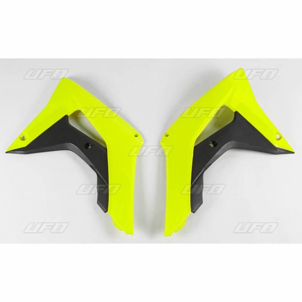 Ufo Osłony Chłodnicy Honda Crf 250R-Rx, Crf 450R-Rx 18-19 Kolor Żółty Fluo