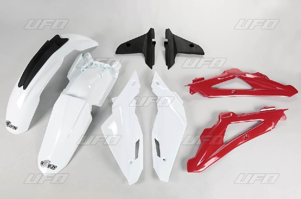 Ufo Komplet Plastików Husqvarna Tc 250/300/450 '09-'13 Kolor Oem Biały/Czer