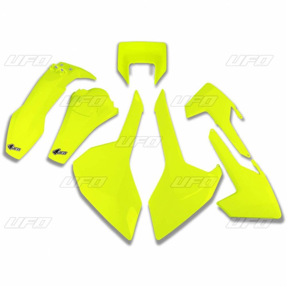 Ufo Komplet Plastików Husqvarna Tx/Te/Fe '17-'19 Z Osłoną Lampy Kolor Zółty