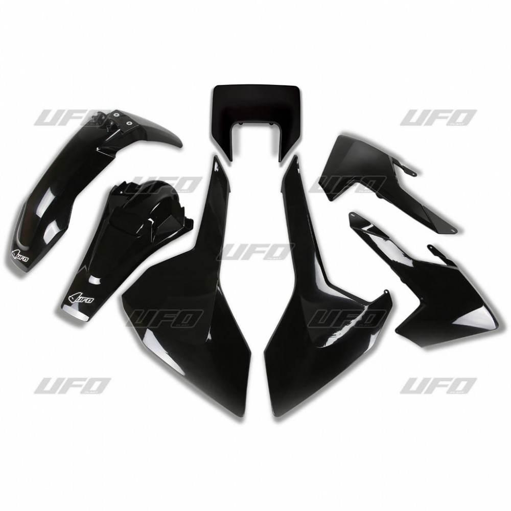Ufo Komplet Plastików Husqvarna Tx/Te/Fe '17-'19 Z Osłoną Lampy Kolor Czarn