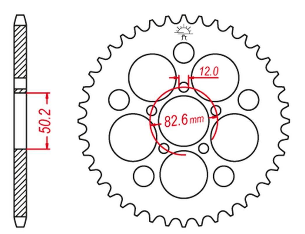 Jt Zębatka Tylna Harley Davidson Xlh 883/1200 Sportster 86-92 Łańc. 530 - zdjęcie 3