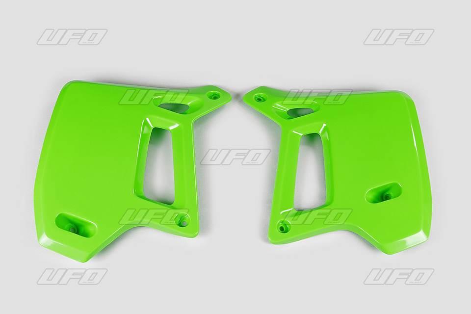 Ufo Osłony Chłodnicy Kawasaki Kdx 200 '90-94 Kolor Zielony
