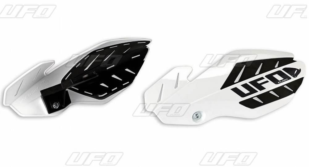 Ufo Osłony Rąk Handbary Flame Kawasaki Kxf 250/450 '13-'17, Kolor Biały/Cza
