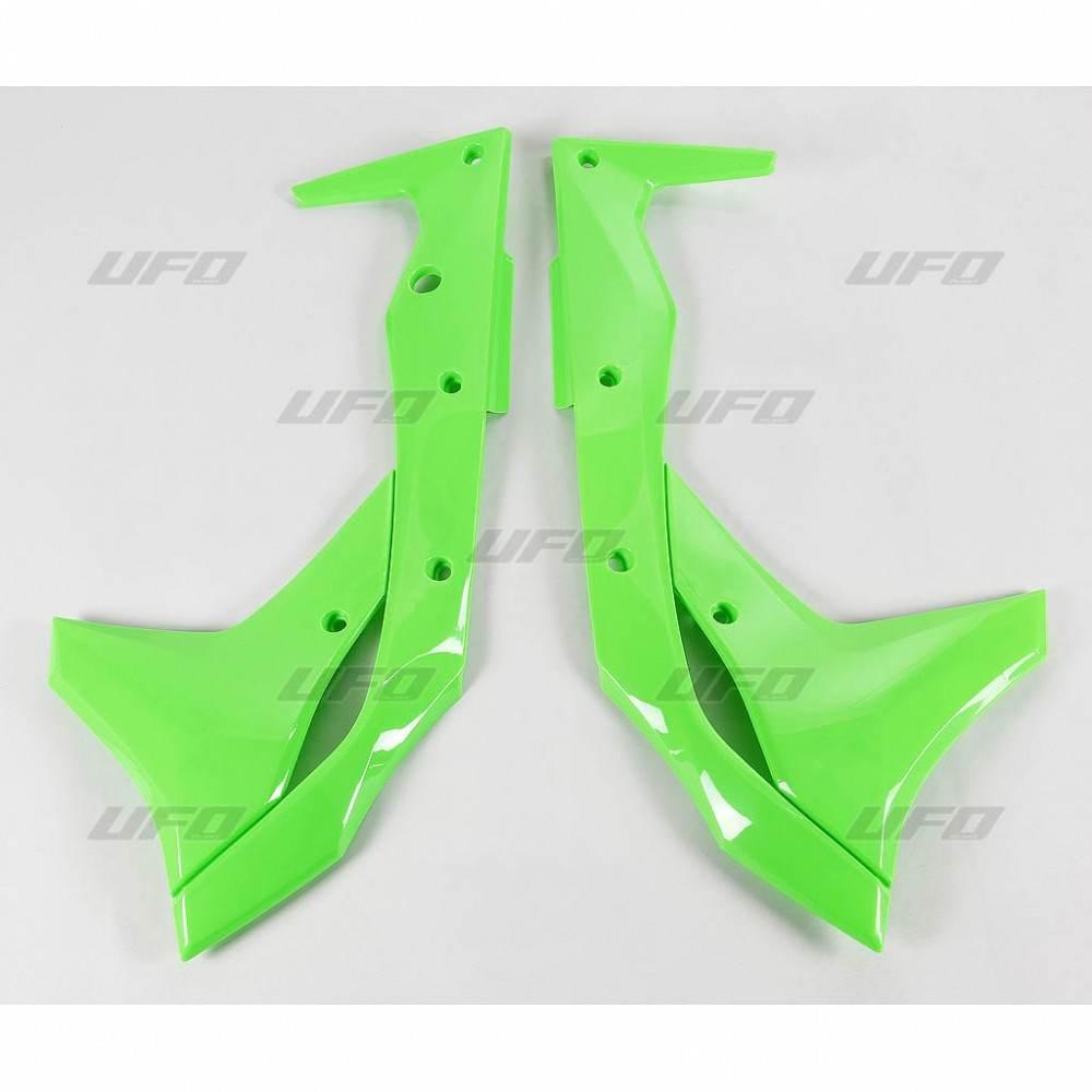 Ufo Osłony Chłodnicy Kawasaki Kxf 250 '17-'20 Kolor Zielony Fluo