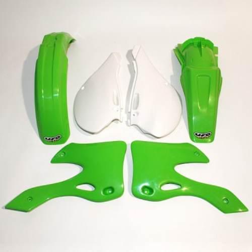 Ufo Komplet Plastików Kawasaki Kx 125 250 '99-'02 Kolor Oem Zielony/Biały K