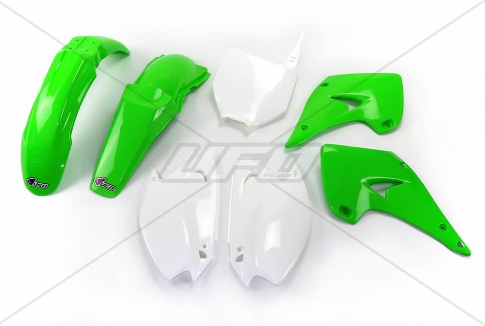 Ufo Komplet Plastików Kawasaki Kx 125 250 '03-'10 Kolor Oem Zielony/Biały K