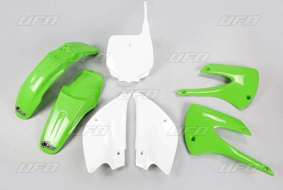 Ufo Komplet Plastików Kawasaki Kx 85 '01-'13 Restyling Kolor Oem Zielony/Bi