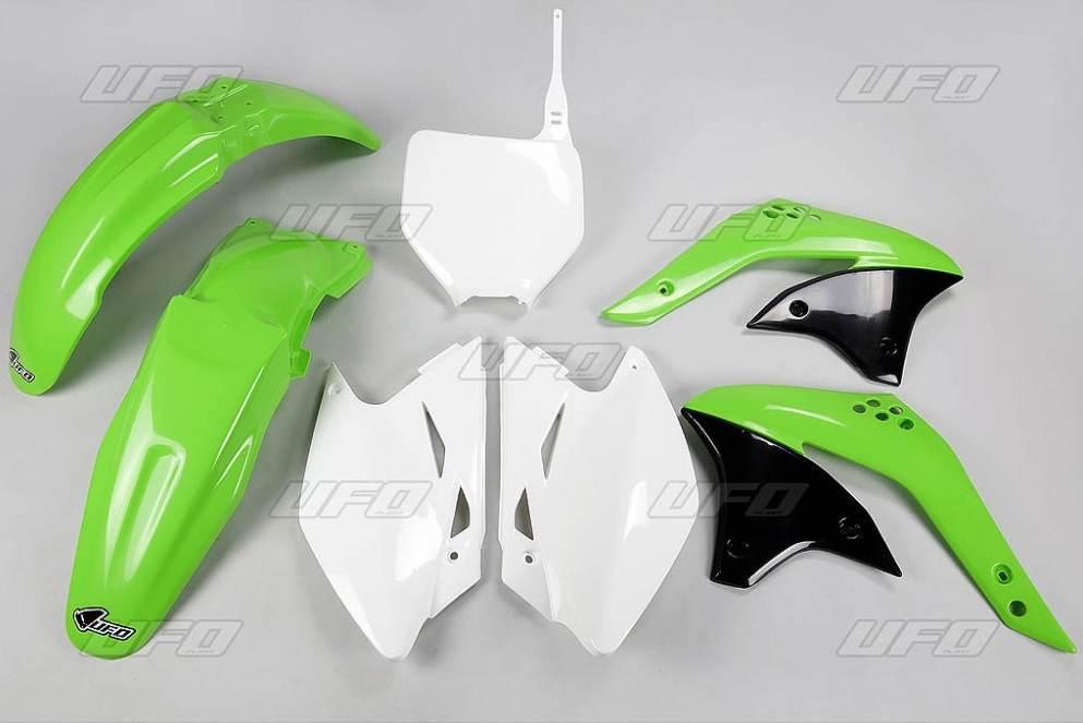 Ufo Komplet Plastików Kawasaki Kxf 450 '07 Kolor Oem Zielony/Biały Ka209E99