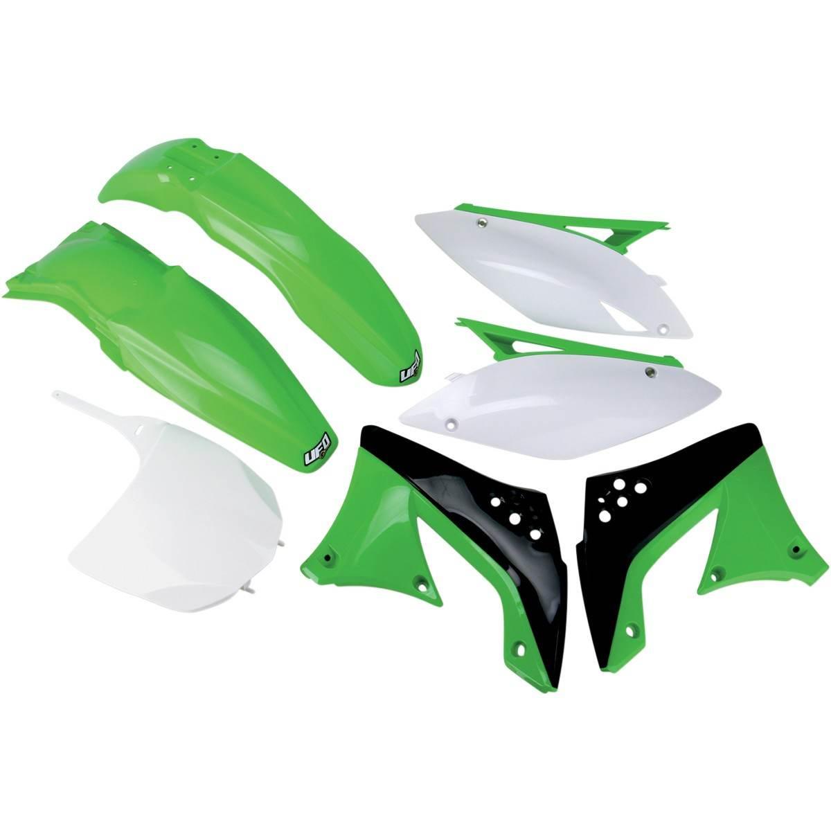 Ufo Komplet Plastików Kawasaki Kxf 450 '09-'11 Kolor Oem '10-'11 Zielony/Bi