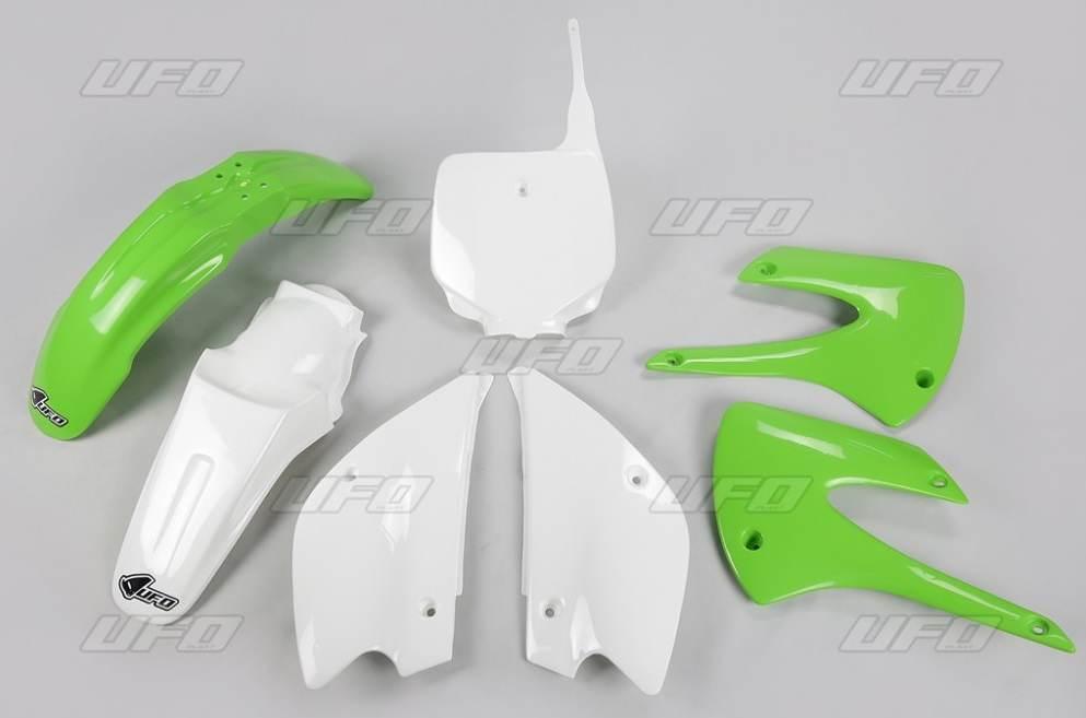 Ufo Komplet Plastików Kawasaki Kx 85 '01- '13 Restyling Kolor Oem '13 Zielo