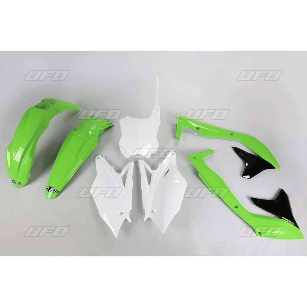 Ufo Komplet Plastików Kawasaki Kxf 450 '18 Kolor Oem Zielony/Biały/Czarny K