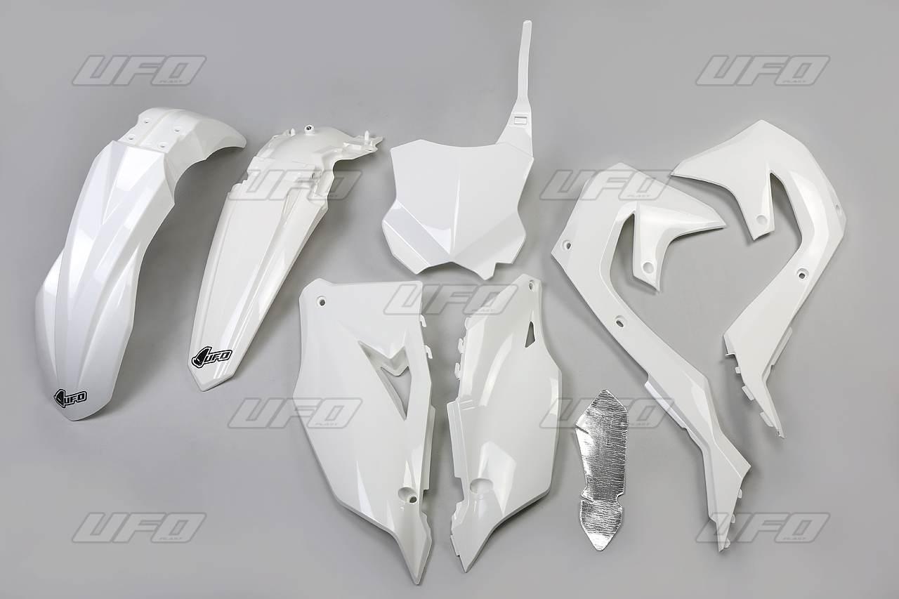 Ufo Komplet Plastików Kawasaki Kxf 250 '21-24, Kxf 450 '19-23 Kolor Biały K