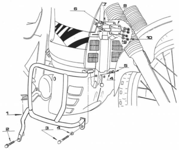 Kappa Gmole Osłony Silnika Honda Xl 600V Transalp 89-99 Tn363 Czarne