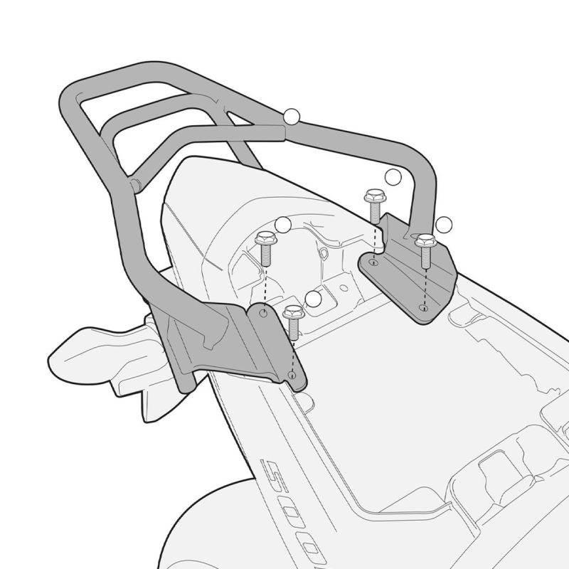 Kappa Stelaż Kufra Centralnego Honda Cb 500F 13-15 Cbr 500R 13-15 Bez Płyty