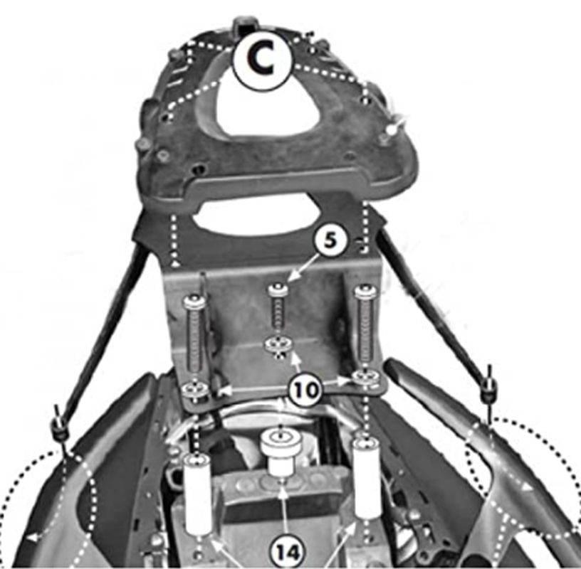 Kappa Stelaż Kufra Centralnego Yamaha T-Max 500 08-11 T-Max 530 12-16 Z Pły