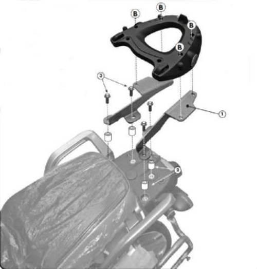 Kappa Stelaż Kufra Centralnego Yamaha Xt 1200 Z '10-'20, Ze Super Tenere '1