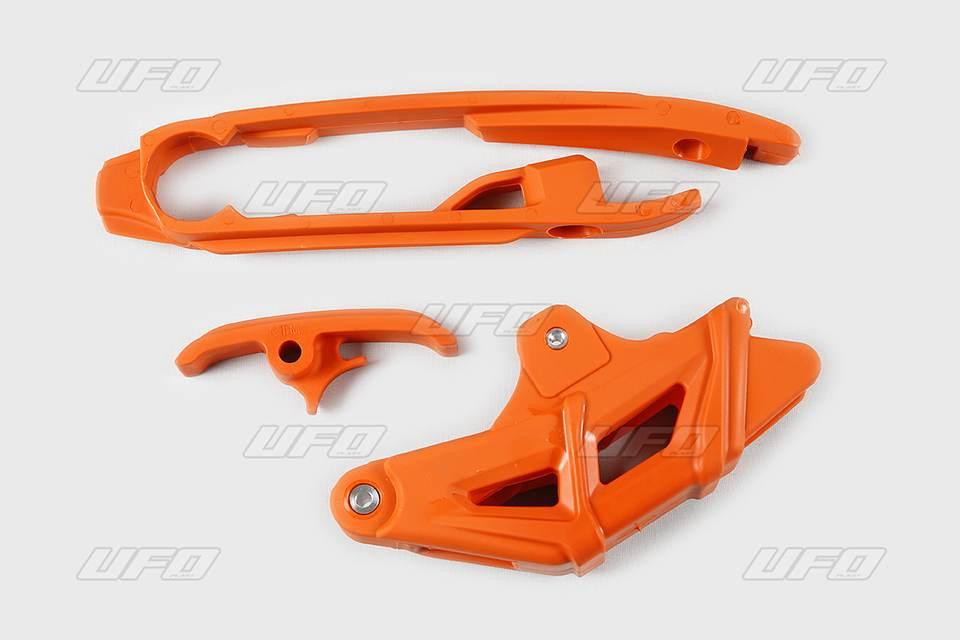 Ufo Komplet Ślizg Mały I Duży + Prowadnica Łańcucha Ktm Sx/Sxf '16-'21 Z Wy