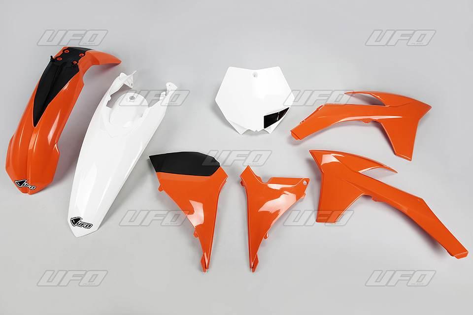 Ufo Komplet Plastików Ktm Sxf '11-'12, Sx '12 Kolor Oem Pomarańczowy/Biały