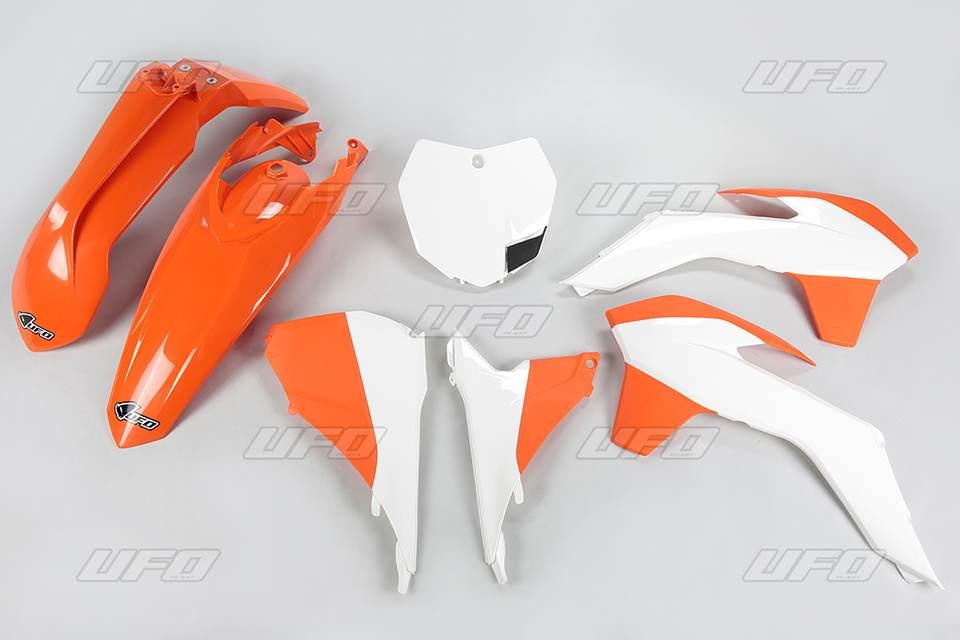 Ufo Komplet Plastików Ktm Sx/Sxf '13-'15, Sx 250 '16, Kolor Oem '15 Pomarań