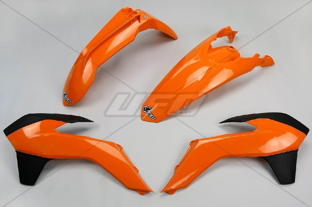 Ufo Komplet Plastików Ktm Exc '14-'16, Kolor Oem '14 Pomarańczowy/Czarny Kt
